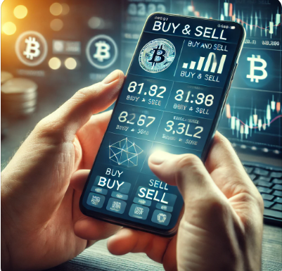 코인 거래하는 이미지