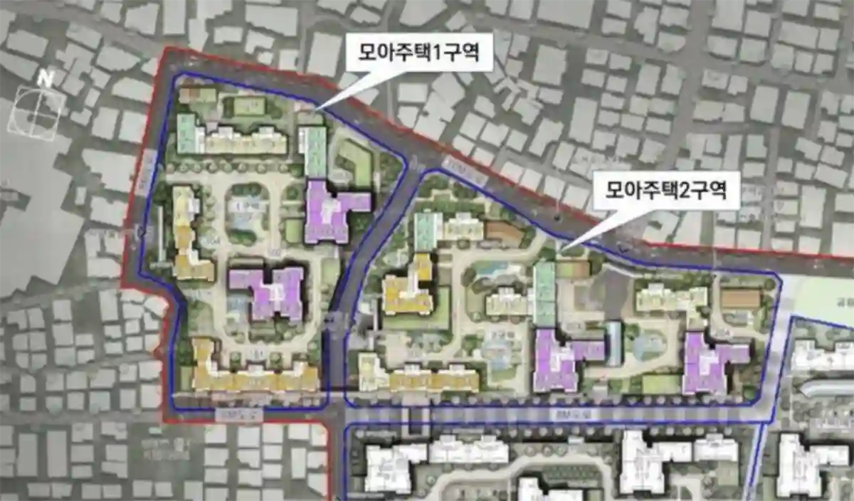 면목동-1구역-2구역-단지배치도