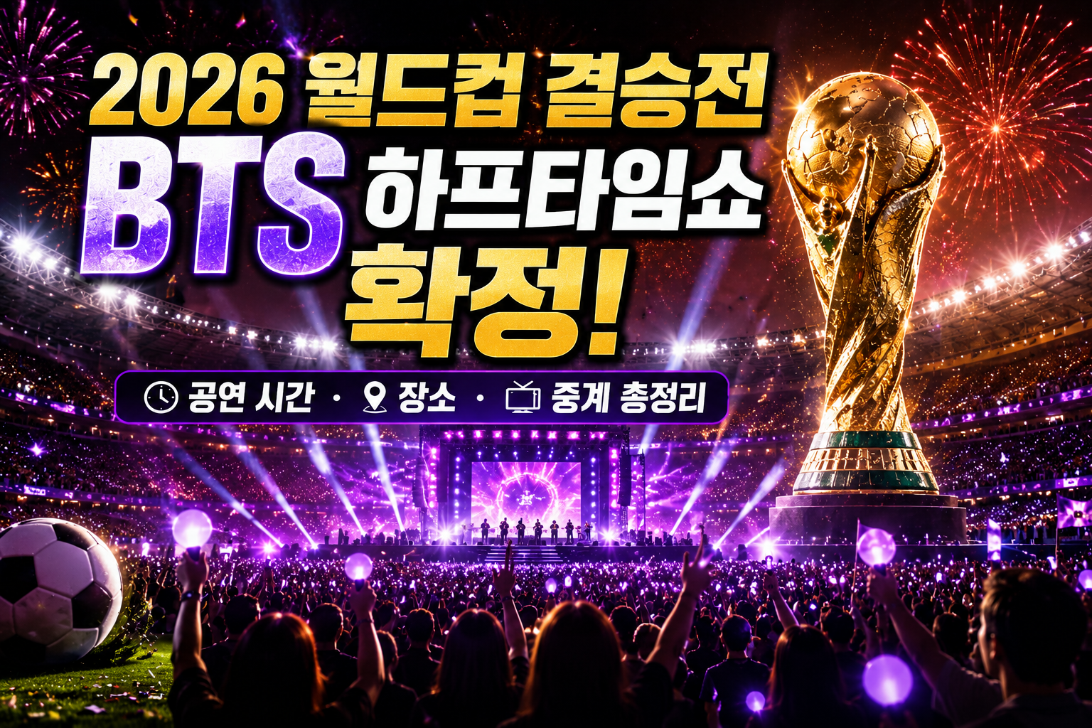 2026 월드컵 결승전 BTS 하프타임쇼 확정! 공연 시간&middot;장소&middot;중계 총정리 관련 사진