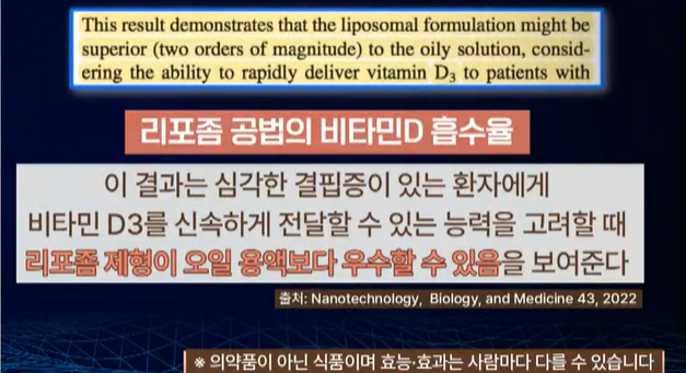 리포좀 비타민d 효능