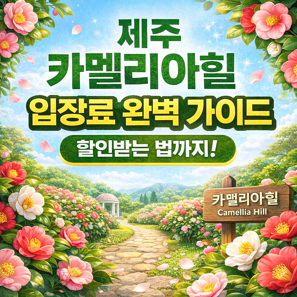 카멜리아힐 입장료 할인 받으러 가기