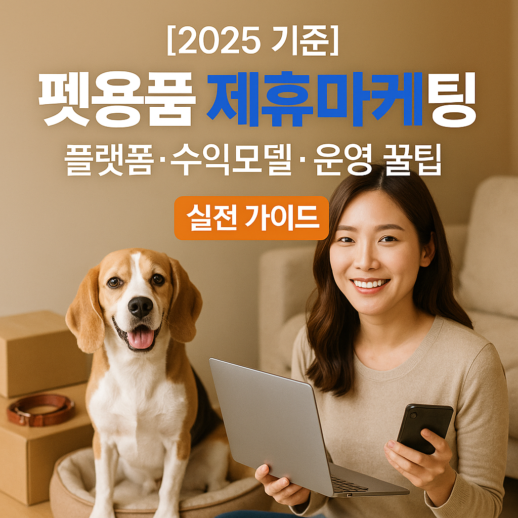 [2025 기준] 펫용품 제휴마케팅 ｜ 플랫폼·수익모델·운영 꿀팁