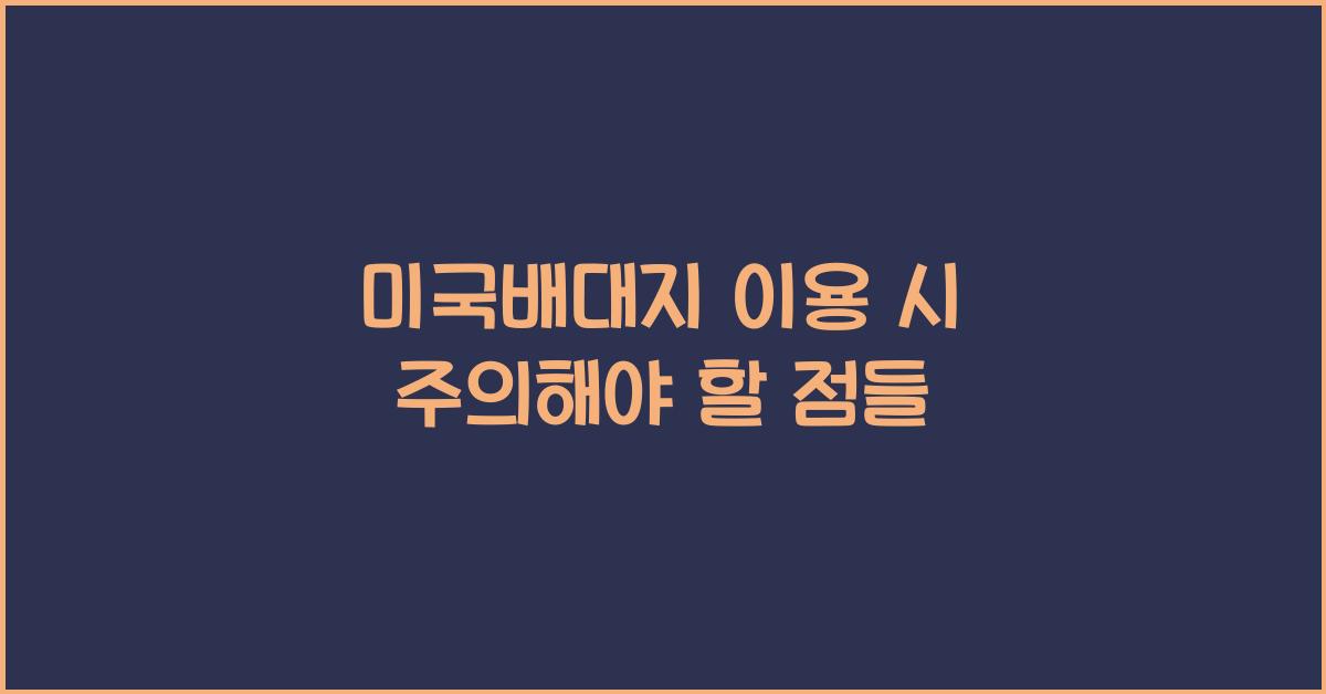 미국배대지