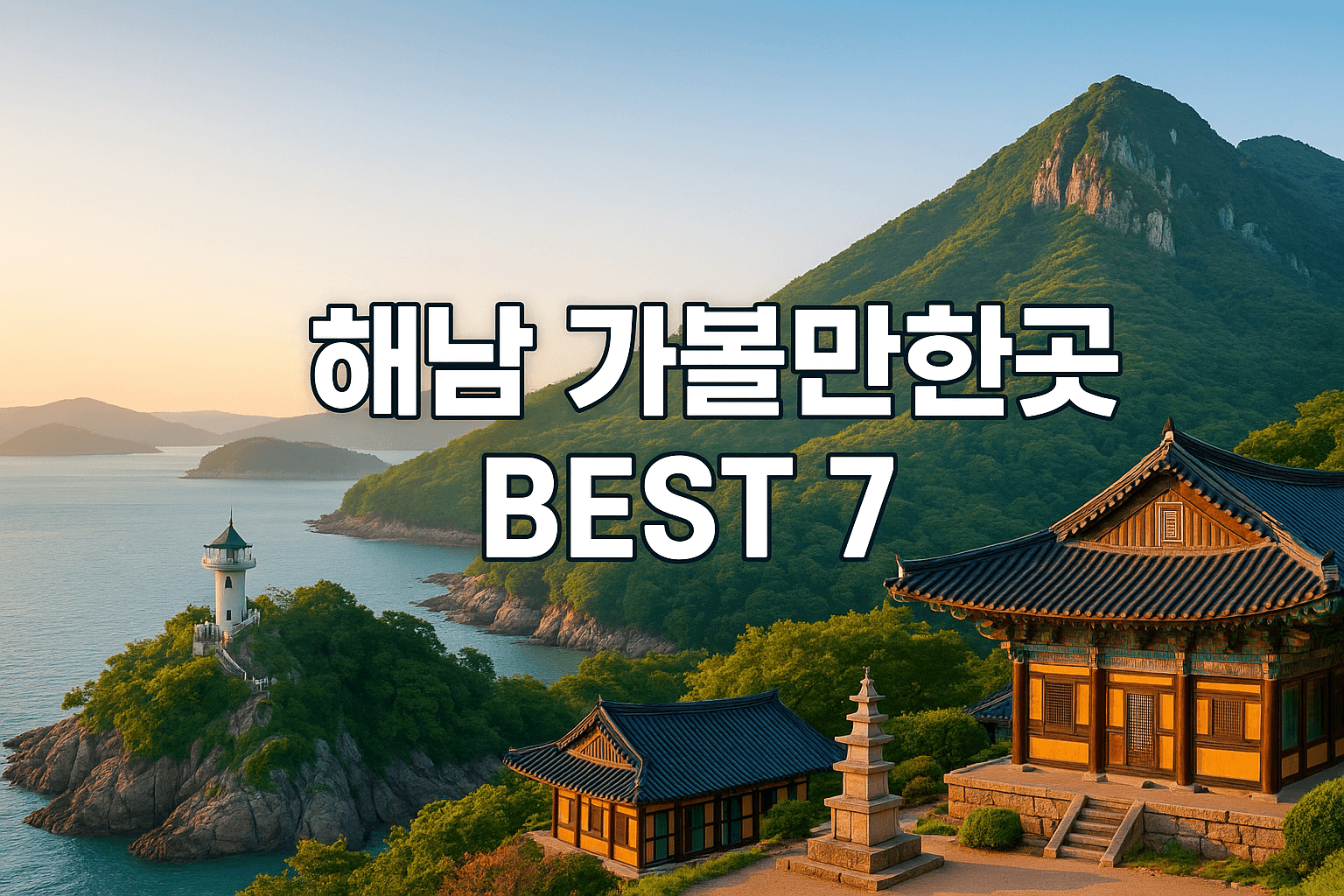 해남 가볼만한곳 BEST 7, 해남 산이정원부터 유네스코 대흥사까지!