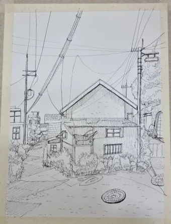 아크릴물감으로 어반스케치 그리기 파주 프로방스 카페로즈에서_24