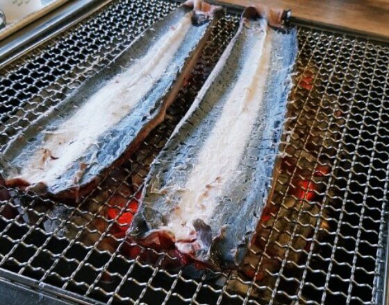 숯불-위에서-맛있게-구워지는-장어