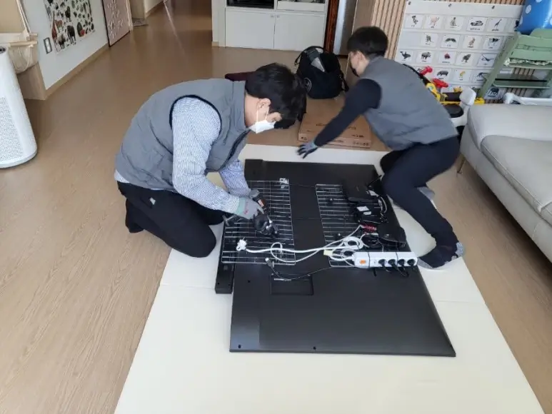 LG TV 철거 서비스 작업 사진