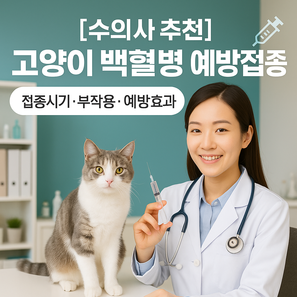 [수의사 추천] 고양이 백혈병 예방접종 ｜ 접종시기·부작용·예방효과 총정리