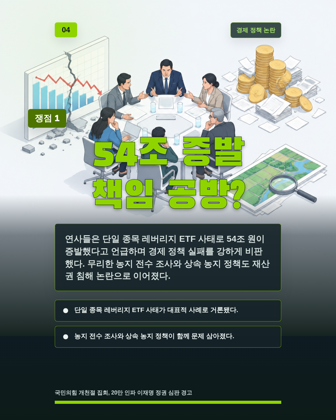 54조 증발 책임 공방?