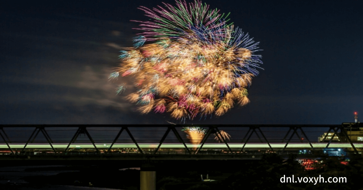 홍대의 불꽃놀이