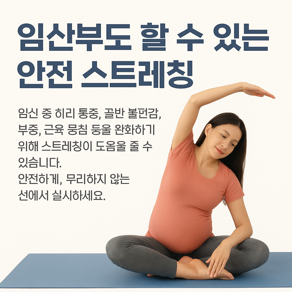 임산부도 할 수 있는 안전 스트레칭