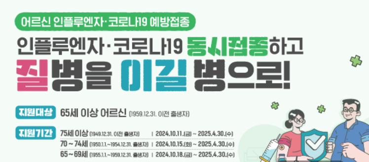 독감 무료접종 대상