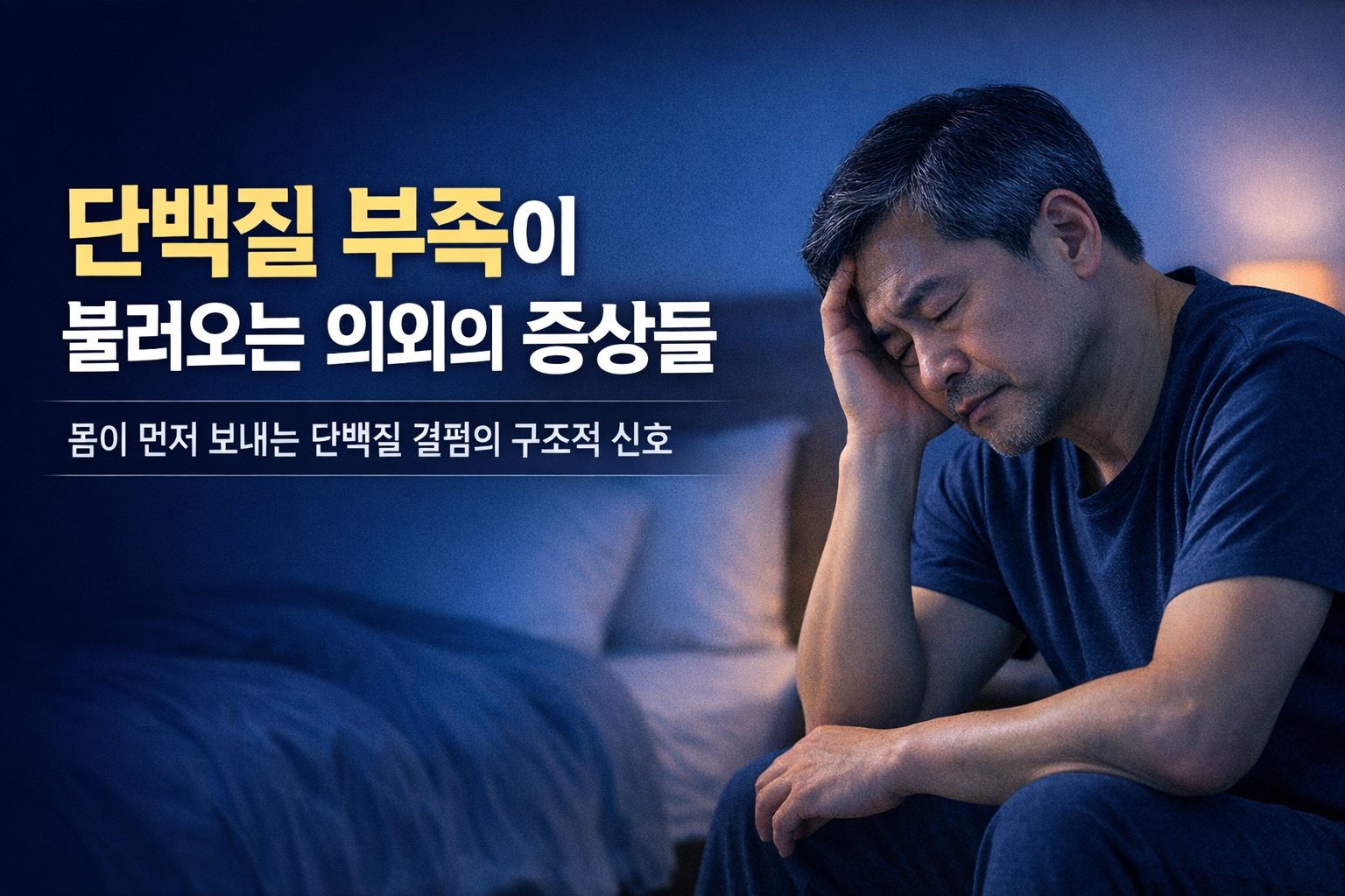 단백질 부족이 불러오는 의외의 증상들 / 몸이 먼저 보내는 단백질 결핍의 구조적 신호