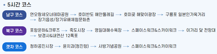 5시간 코스