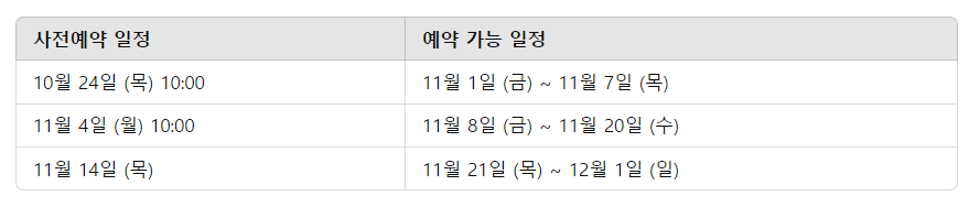 2024년 위키드 팝업스토어 더현대서울 일정