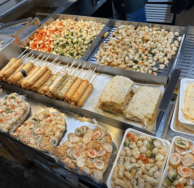 판매 중인 수제어묵 사진들