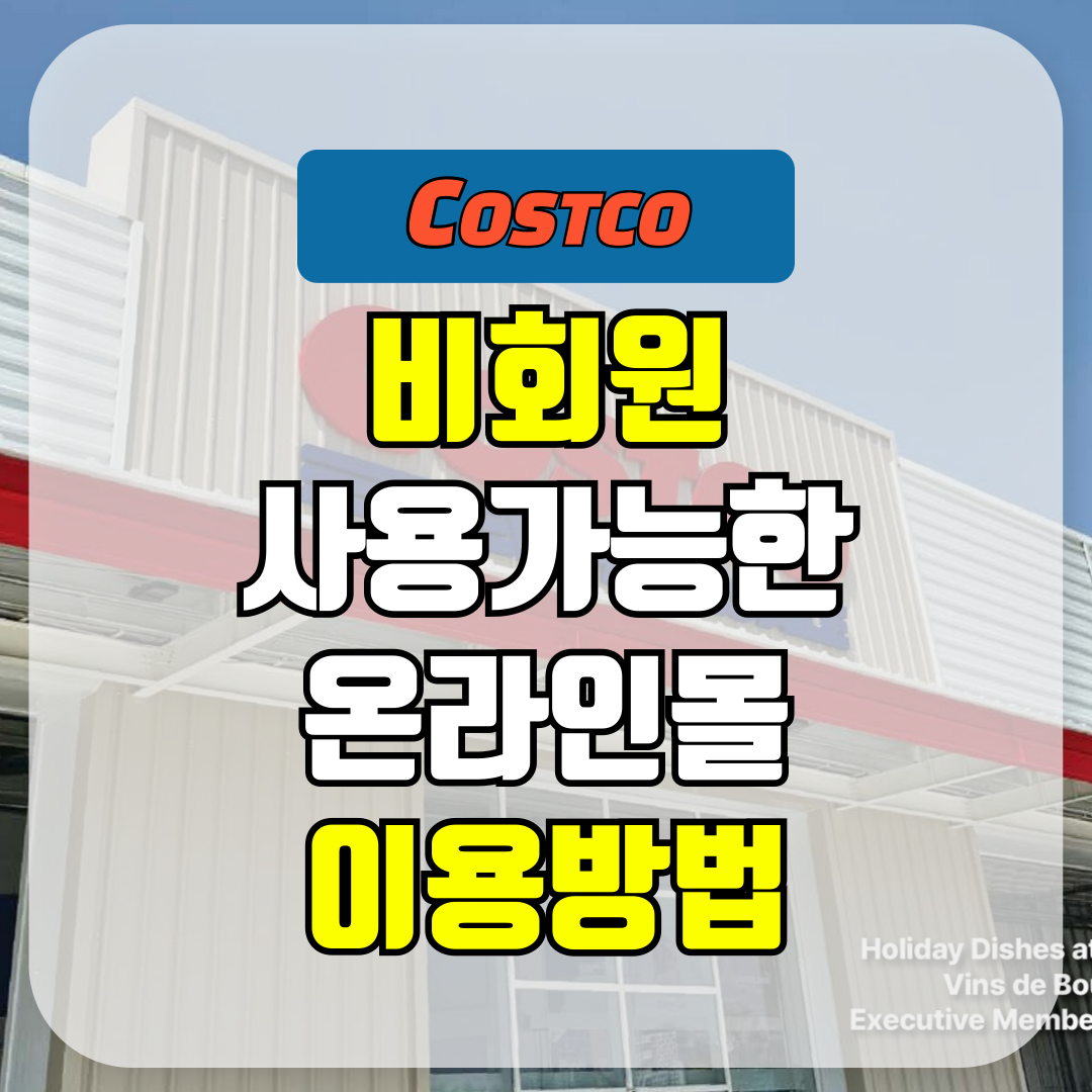 비회원도 가능한 코스트코 온라인몰 이용법 총정리