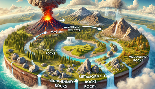 화성암 퇴적암 변성암의 순환 과정
