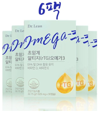 닥터린 초임계 알티지 오메가3&#44; 6개&#44; 1025mg