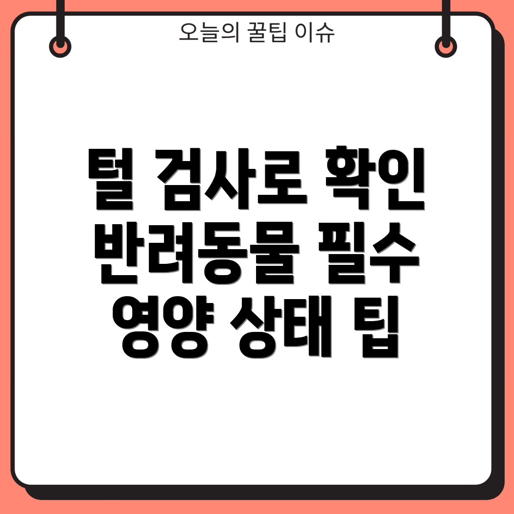 털 검사
