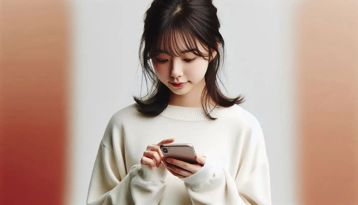 모바일-운전면허증-발급-방법을-알아보는-여성의-모습