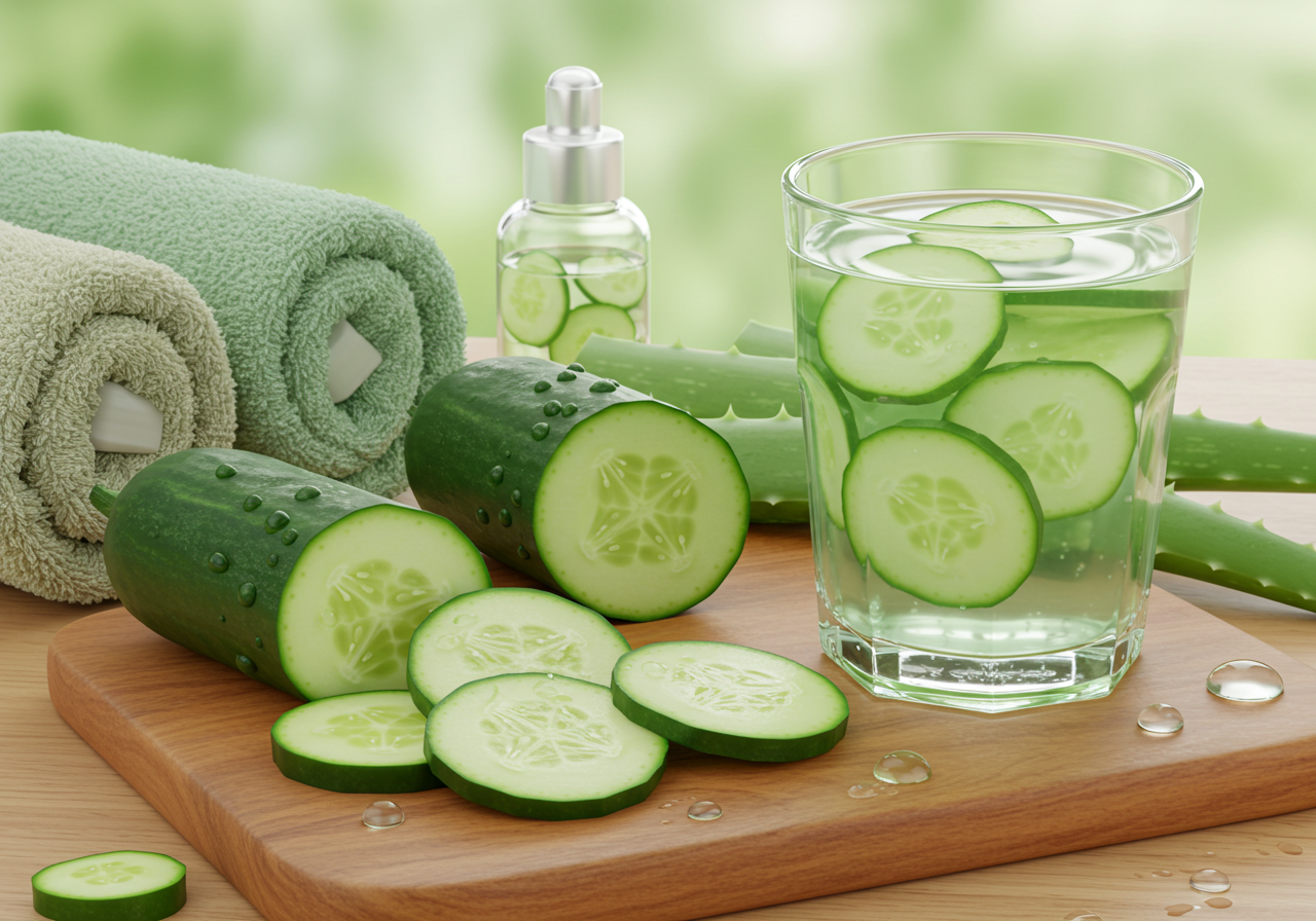 피부 진정과 수분 보충에 탁월한 오이 효능 7가지