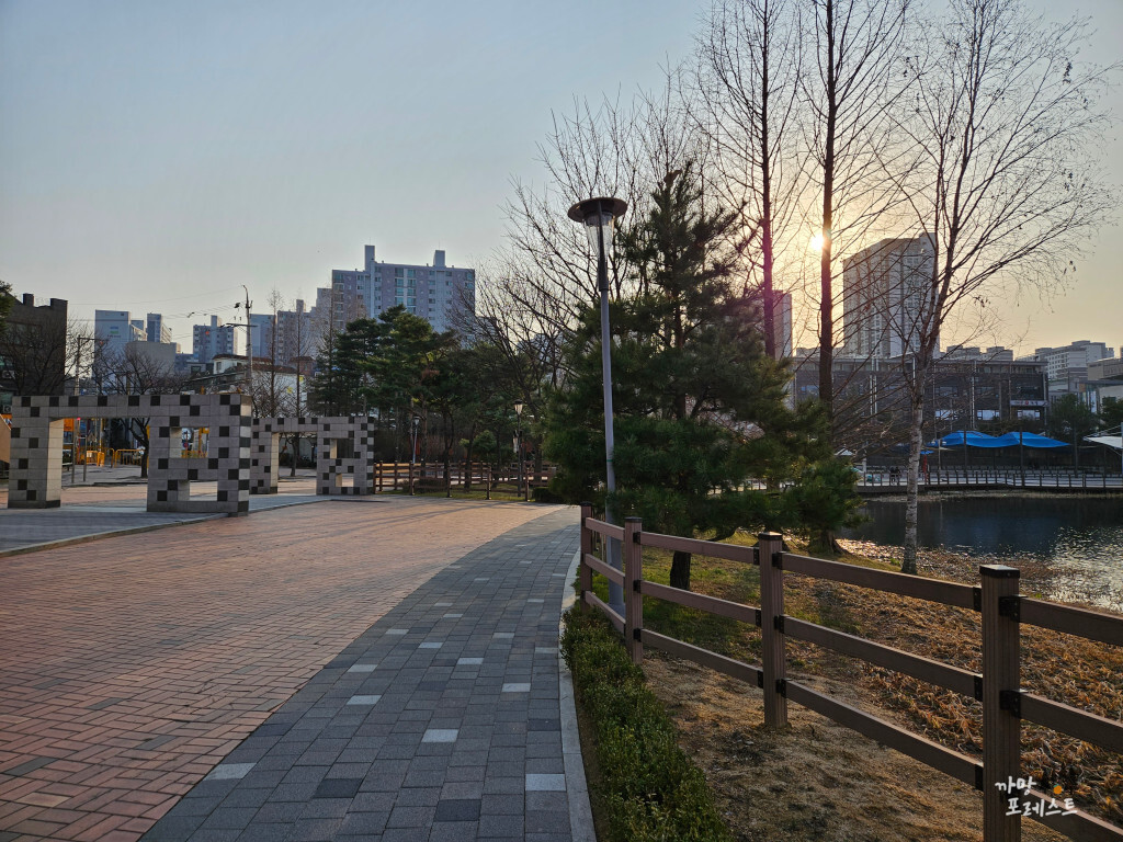 봉담호수공원 도보