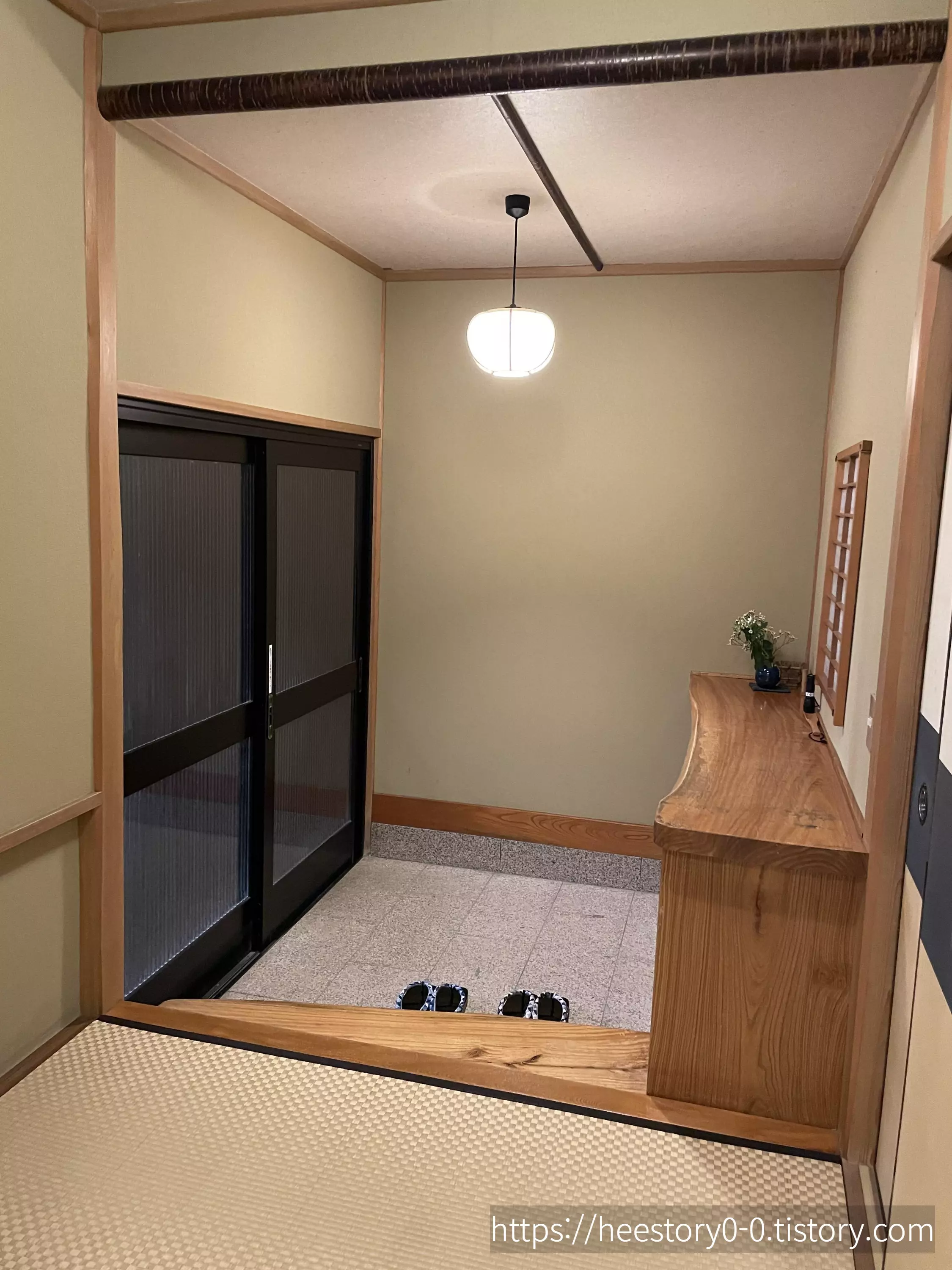 야마다야 료칸 실내 입구