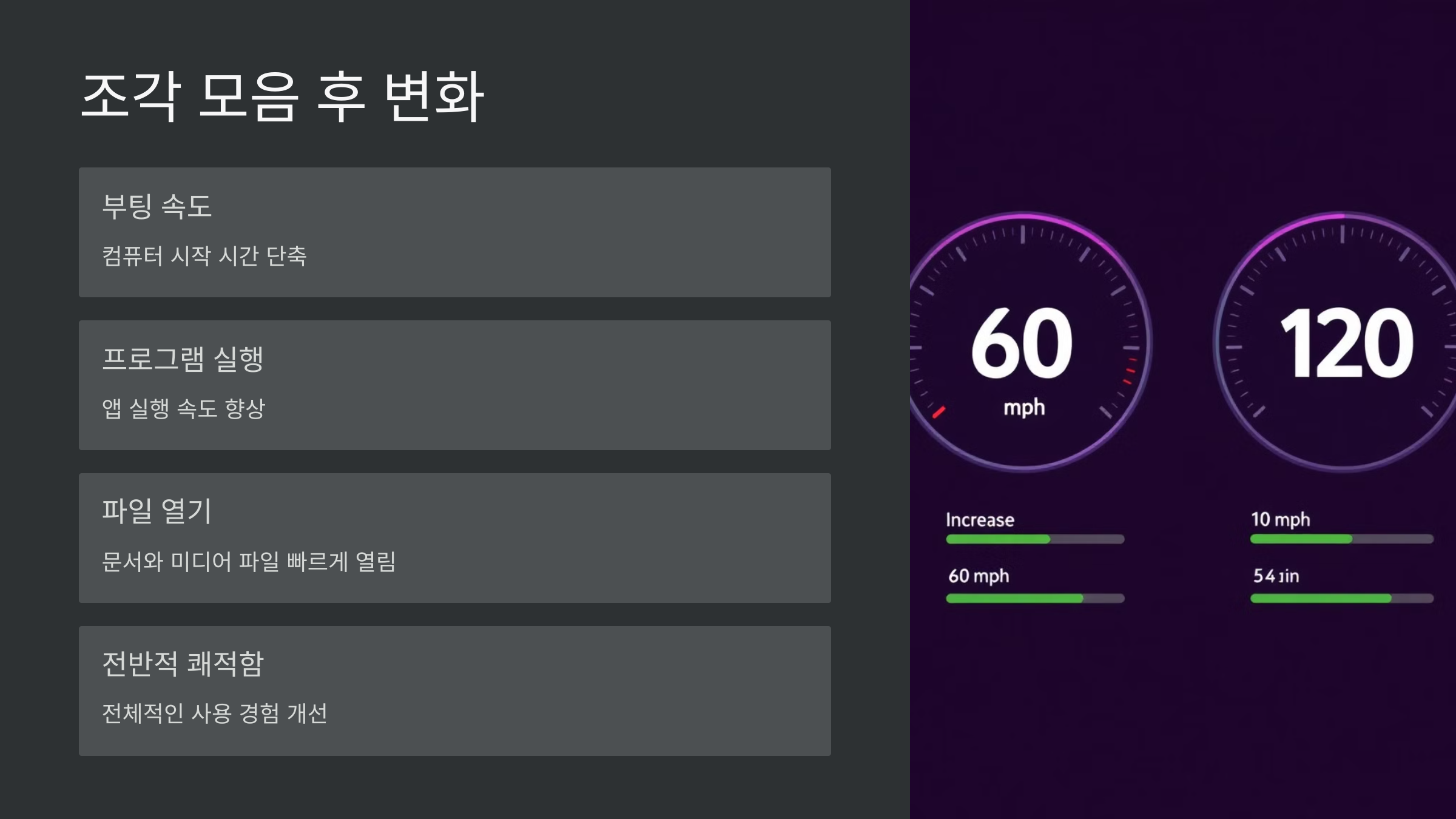 조각-모음 후-변화