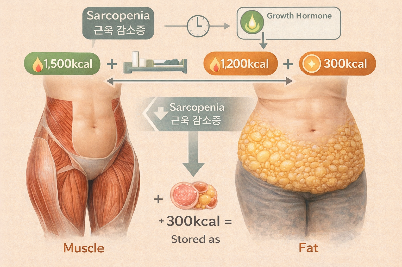 근육량 감소(Sarcopenia)와 기초대사량의 하락