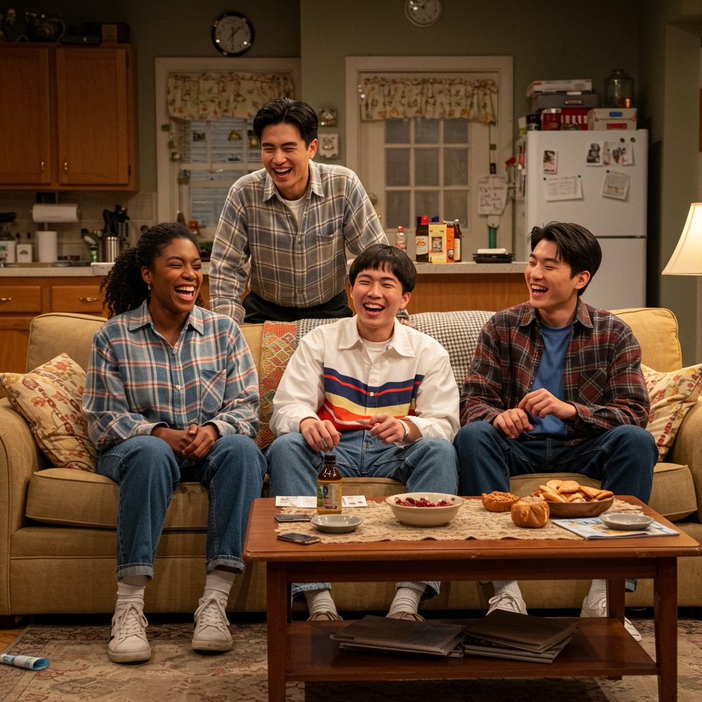 좋아하는 TV 프로그램 속으로 들어가는 프롬프트 📺