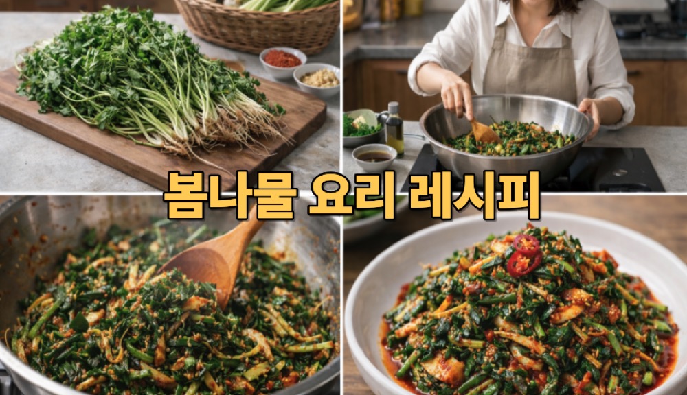 봄나물 요리 레시피