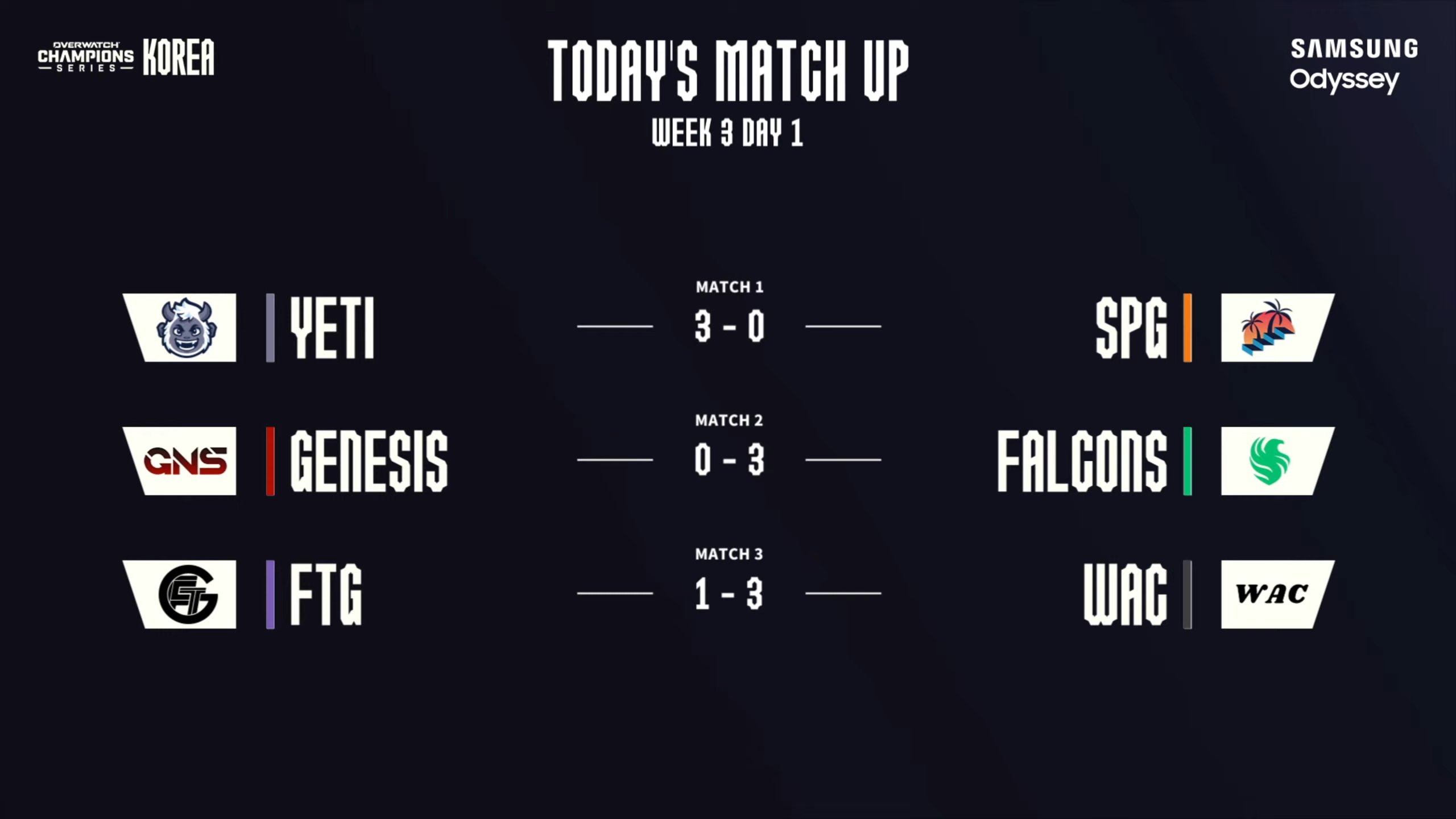 [OWCS 2024] 한국 지역 토너먼트 WEEK3 DAY1 경기결과 (3.15) - undefined - undefined - 경기결과