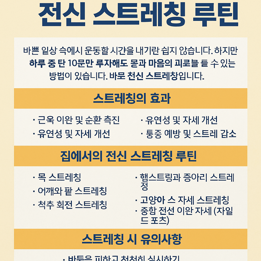 전신스트레칭루틴