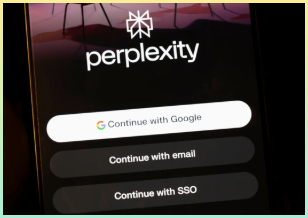 현대 기술과 디지털 상호 작용을 강조하는 당혹스러움 앱 로그인 옵션을 표시하는 스마트폰 화면의 클로즈업