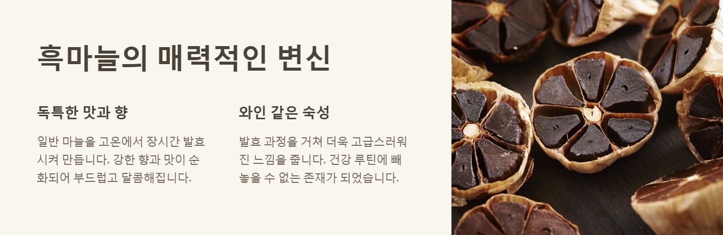 흑마늘 효능과 부작용