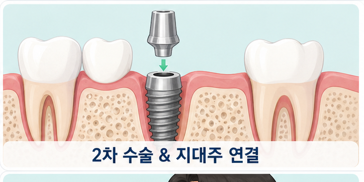 4 2차 수술 & 지대주 연결