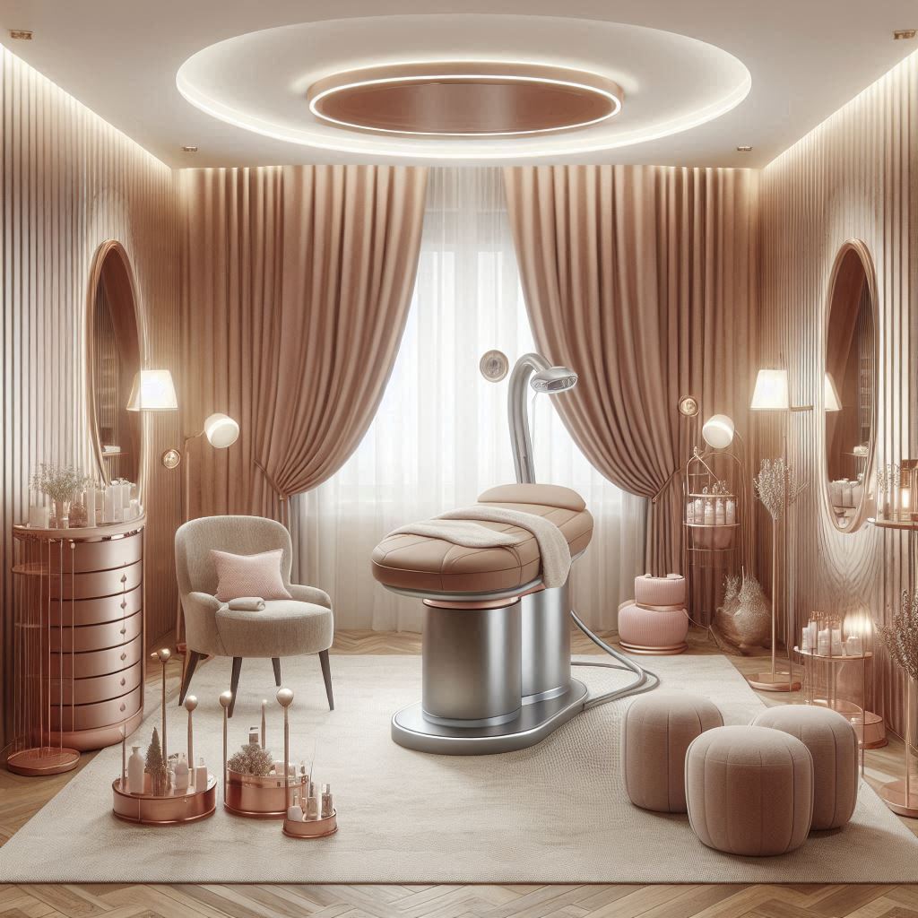 피부,체형관리 샵 배경