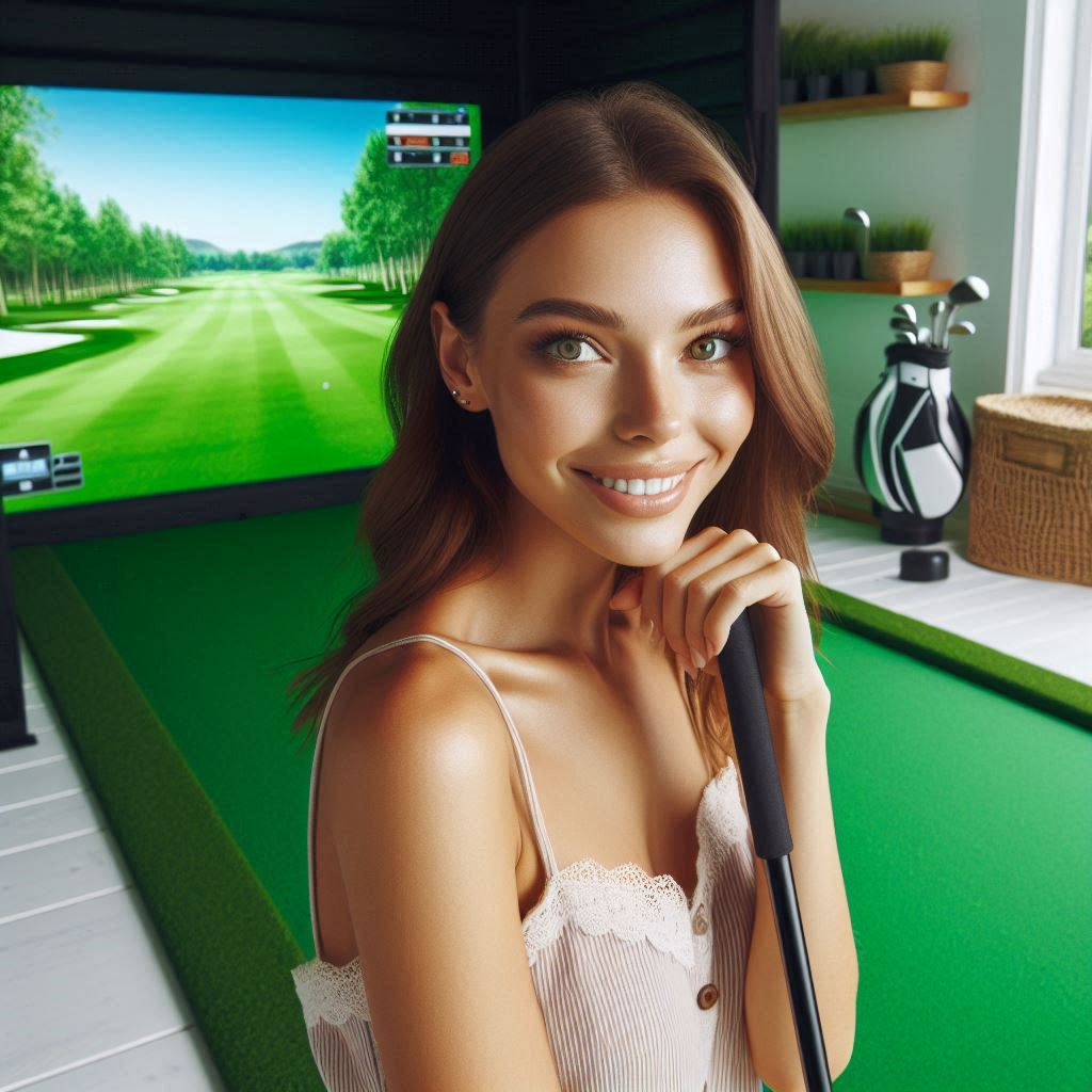 스크린골프장 배경