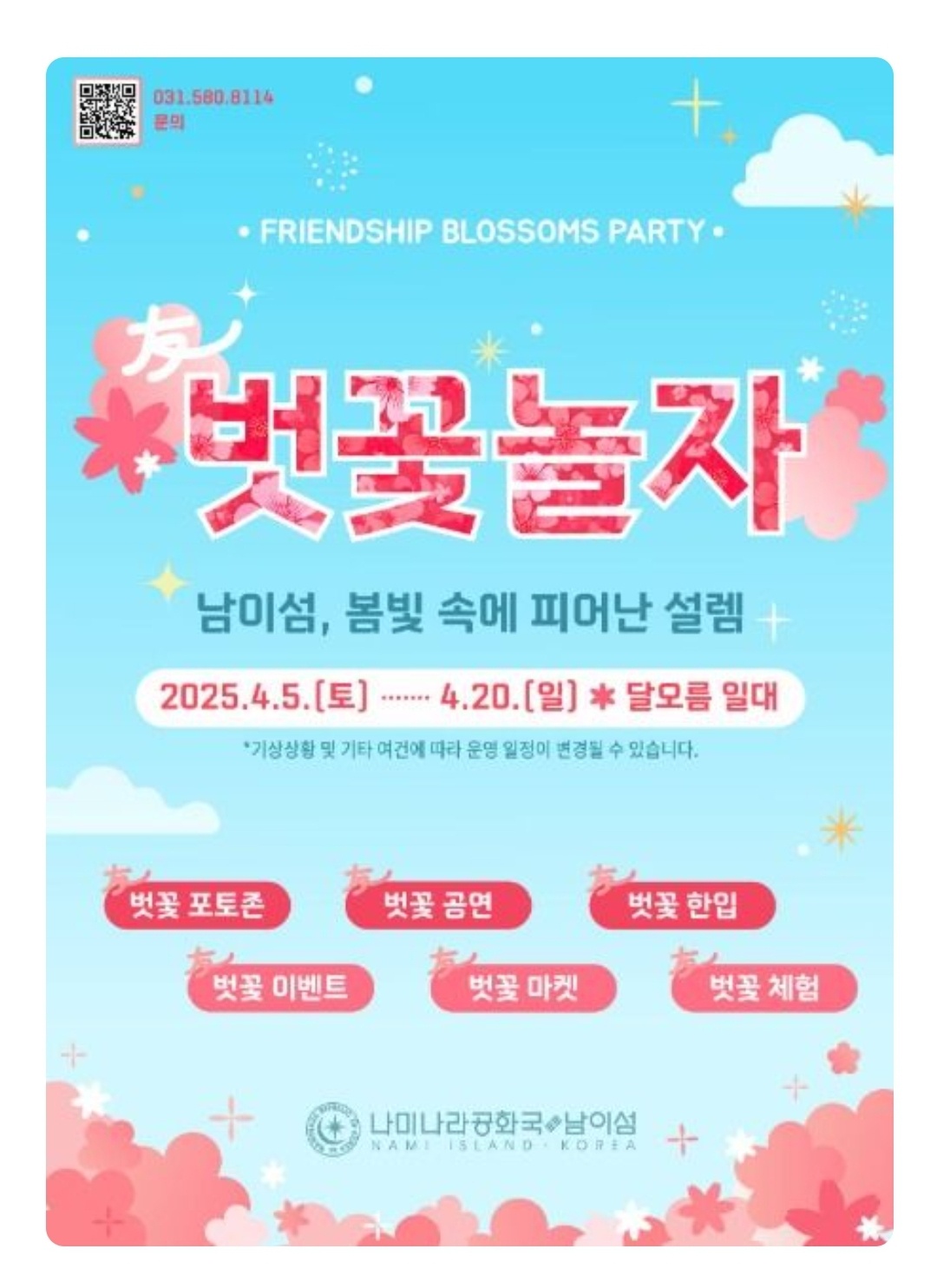 가평 남이섬 벚꽃 놀자