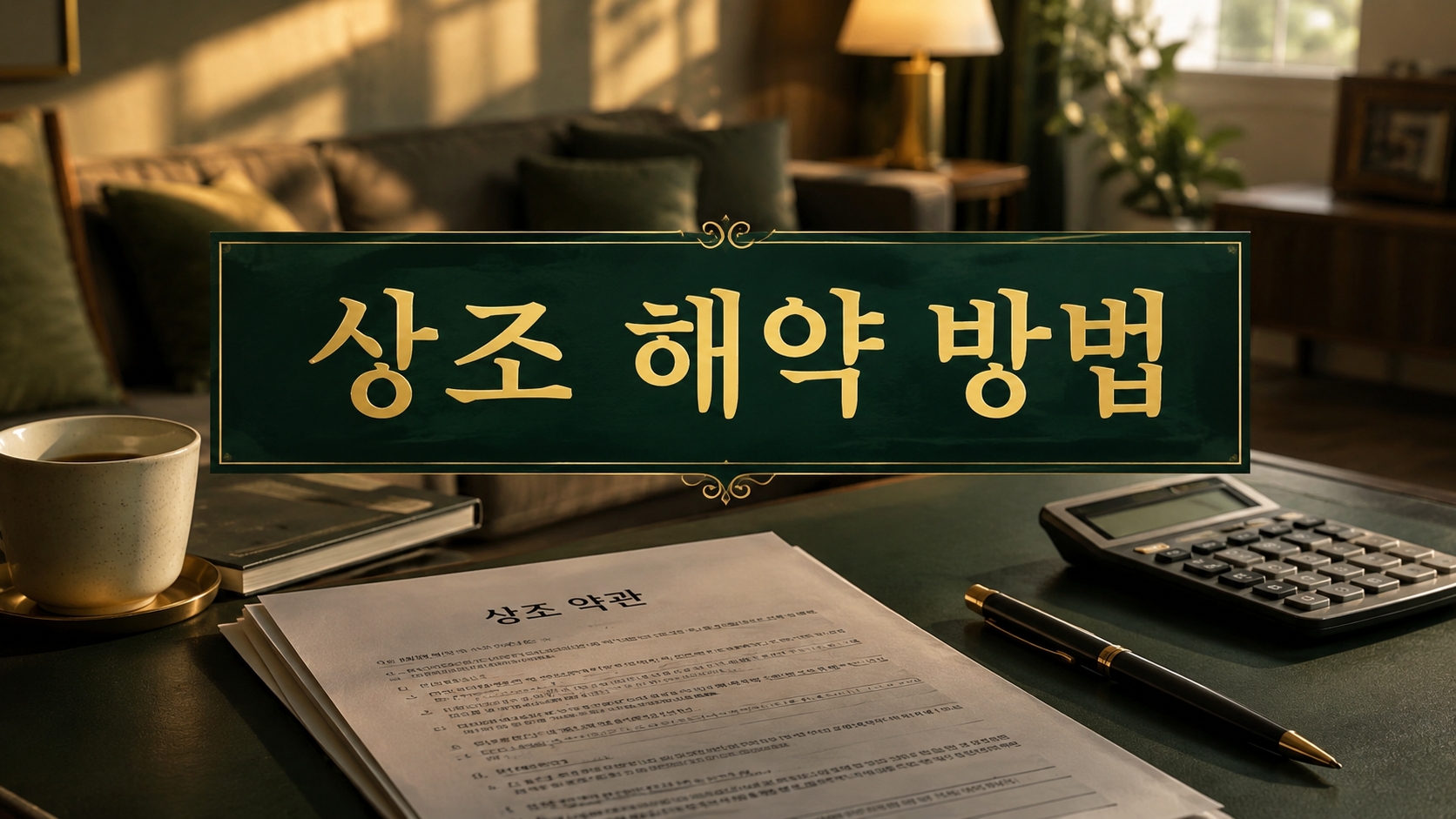 상조 해약 방법과 환급금&middot;위약금 계산 절차 정리