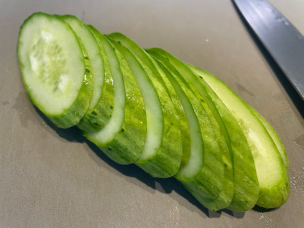 비빔국수 황금레시피 - 부재료로 오이, 슬라이스 하기