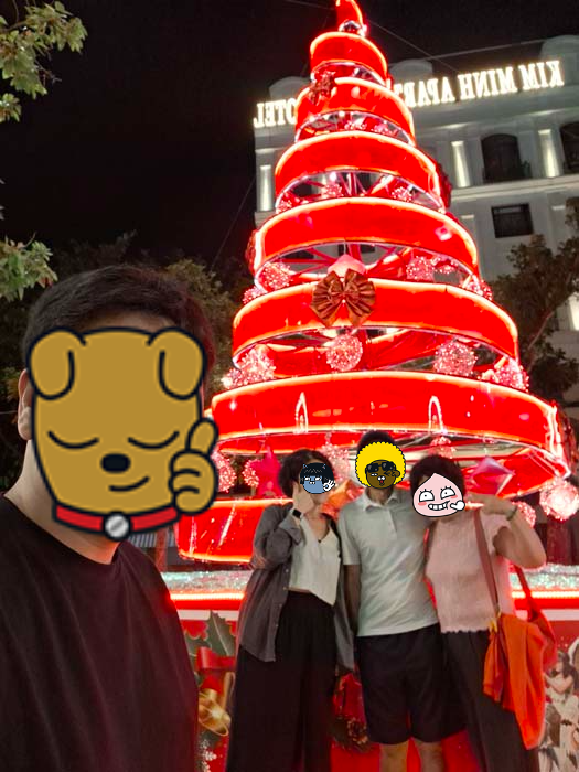 붕따우 크리스마스 조명