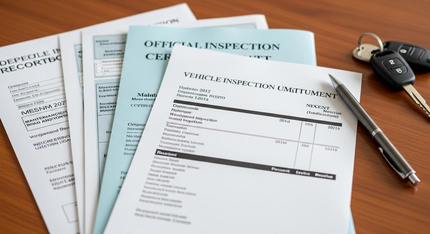 자동차 정기검사 필요서류