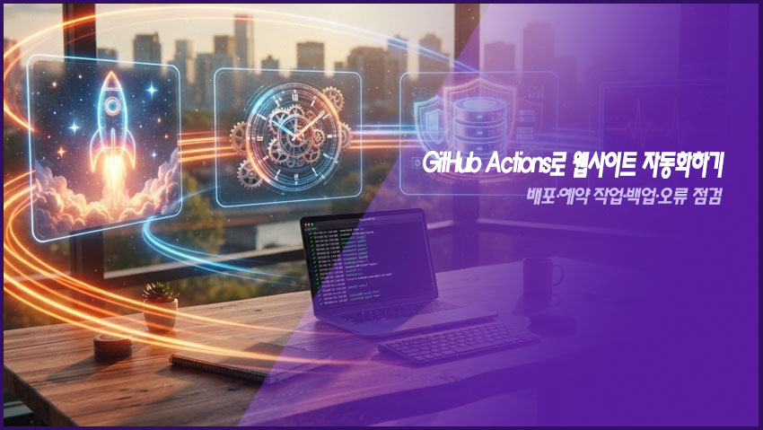 GitHub Actions로 웹사이트 자동화하기|배포·예약 작업·백업·오류 점검