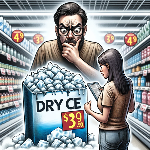 드라이아이스 가격이 의문인 사람 사진