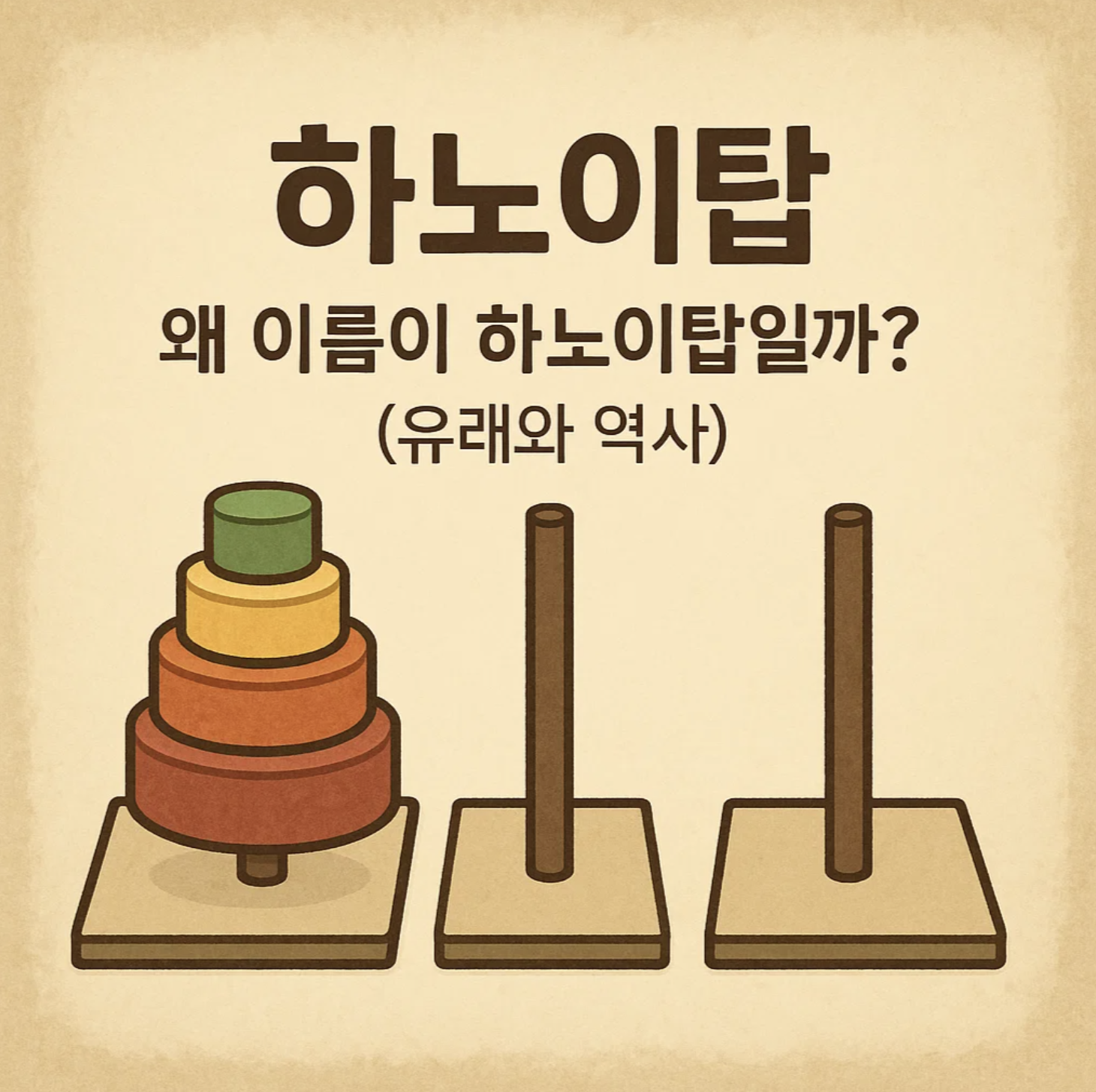 하노이탑, 왜 이름이 하노이탑일까? (유래와 역사)