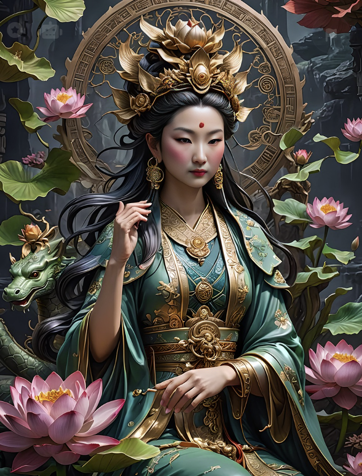 동양 여성 쌍커풀 없는 얼굴