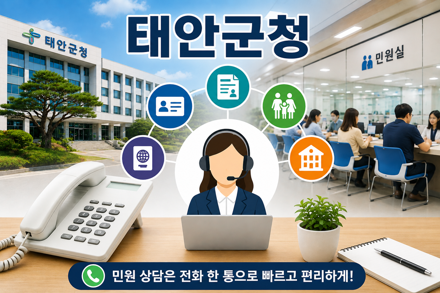 태안군청 민원실 전화번호 총정리|상담원 빠르게 연결하는 방법 관련 사진