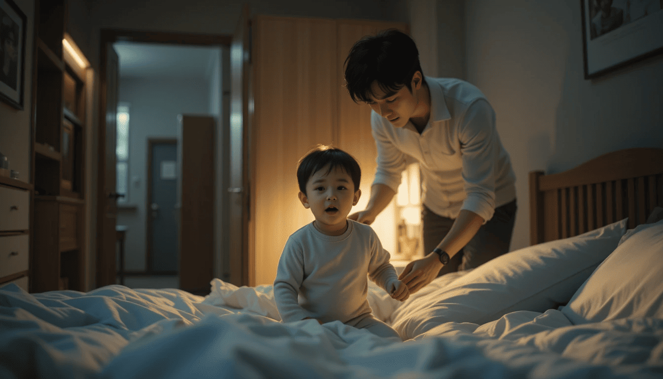 잠에서 깬 아이 관련 사진